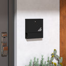 Cassetta Postale a Muro 30x8,5x32,5 cm con Serratura in Metallo Grigio Carbone  