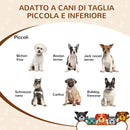 Cuccia per Cani da Interno 69x50x58,5cm Casetta Intagliata in MDF Quercia e Nero  