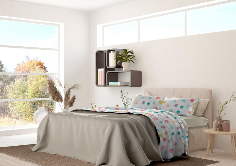 Set Lenzuola Sopra Sotto e Federe in Microfibra Baloon Varie Misure