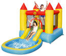 Castello Giostra Gonfiabile Acquatico con Pompa Happy Hop con Piscina