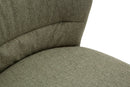 Set 2 Sgabelli Bar Losanna 52x108x59 cm in Tessuto Verde/Nero