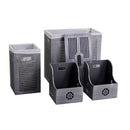 Set Cesta e 2 Portatutto in Legno 56x30H56cm Rachele Grigio