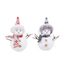 Set 12 Pupazzi Neve con Sciarpa H12 cm 
