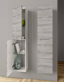 Mobile da Bagno a Colonna 2 Ante in Mdf 35x30x160cm TFT Swing Rovere Grigio