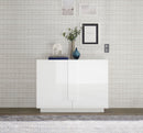 Madia Design Moderno 2 Ante Jupiter 120x44x90 cm Bianco laccato lucido