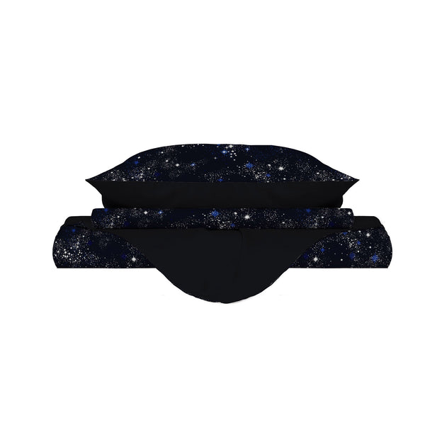 Bettbezug mit Kissenbezügen, bedruckt mit Orion-Mikrofaser, verschiedene Größen prezzo