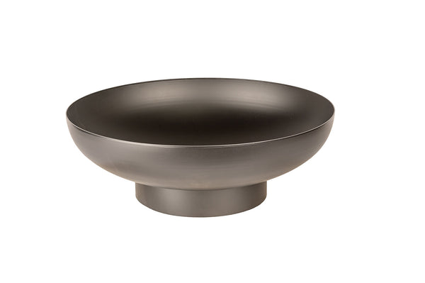 acquista Braciere a Legna Ø40x13,5 cm Elegante in Acciaio Nero Alta Temperatura