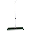 Rastrello Livellante Estensibile 100x32x125-195 cm Livellatrice in Acciaio Verde 