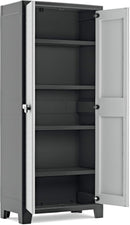 Armadio 4 Ripiani 80x44x182 cm Keter Titan Alto XL Grigio