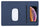 Mauspad 34,6x22,5x0,5 cm mit Midnight Blue Fast Wireless Charging Base