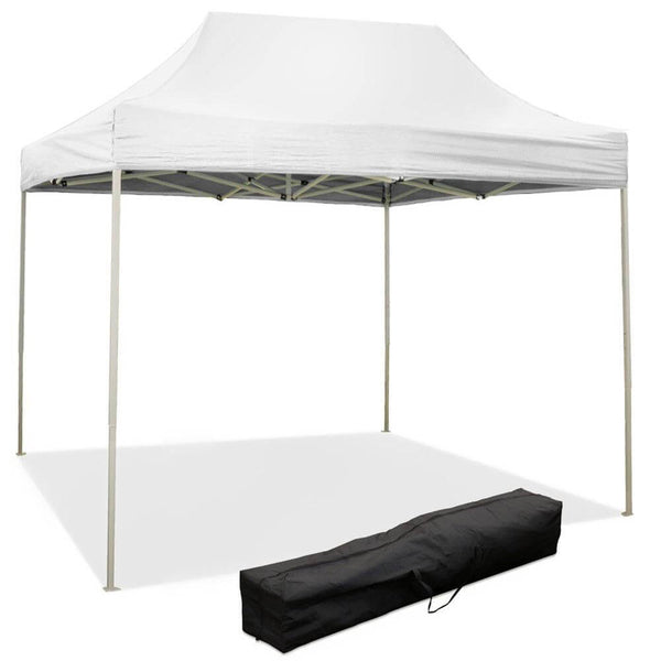 Gazebo Richiudibile Pieghevole 3x2m in Acciaio e PVC Impermeabile Bianco Seconda Scelta online