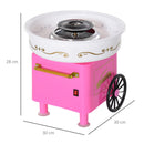 Macchina per Zucchero Filato 450W in Plastica Rosa