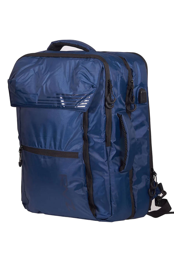 online Zaino Cabin Size in Poliestere Impermeabile Cerniera Antifurto e Porta USB Ravizzoni Lima Blu