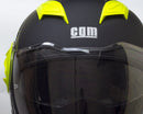Casco Jet per Scooter Visiera Lunga CGM Dixon 129S Giallo Fluo Opaco Varie Misure
