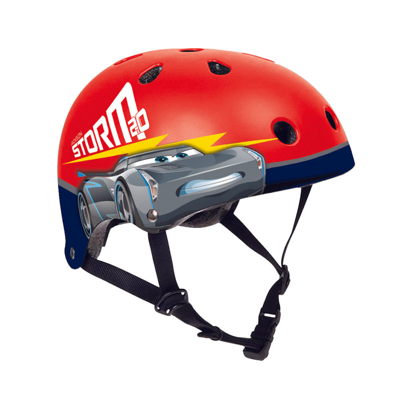 Casco per Bambino Misura 53-55 cm con Fori di Aerazione con Licenza Disney Cars