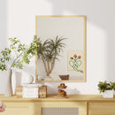 Specchio da Parete Rettangolare 60x80 cm con Ganci in Vetro e MDF Color Legno      