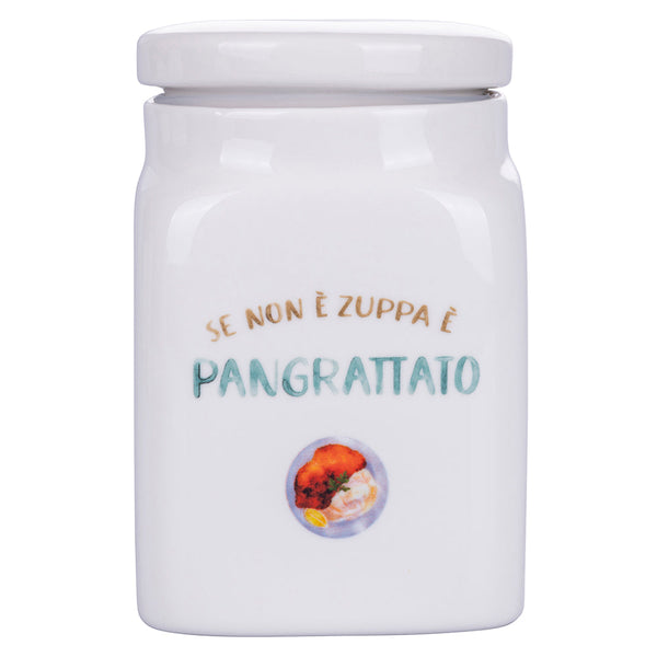 sconto Barattolo Pangrattato 9,5x9,5x14,5 cm in New Bone China VdE Tivoli 1996 Le Travisate Bia