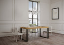 Tavolo Allungabile 200-304x90x77 cm Tecno Quercia Natura Telaio Antracite 