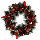 Coroncina rosso scozzese cm Ø45