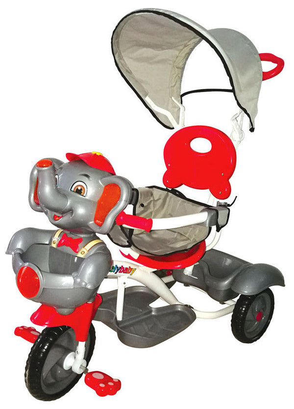 Kidfun Grey Elephant Dreirad Kinderwagen prezzo