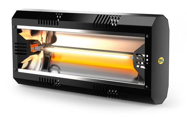 acquista Elektrische Infrarotheizung 49x23x16 cm 2000W Moel Hathor 791N Schwarz