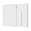 Letto Matrimoniale Francese A Scomparsa 140 Versia Con Armadio Dx 2 Ante Bianco      