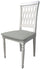 Set mit 2 Stretch-Stuhlhussen aus hellgrauem Leslie-Polyester