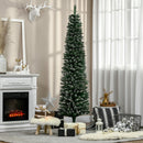 Albero di Natale Artificiale Innevato 195 cm 570 Rami Verde
