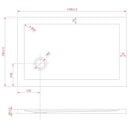 Piatto Doccia in Acrilico Fosterberg Floret 2 Bianco Varie Misure