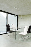 Tavolo Iride Rettangolare 180x90 Fisso in Vetro