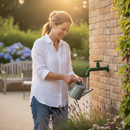 Rubinetto Colorato per Fontana da Giardino in Ottone Belfer RUB/022 Verde