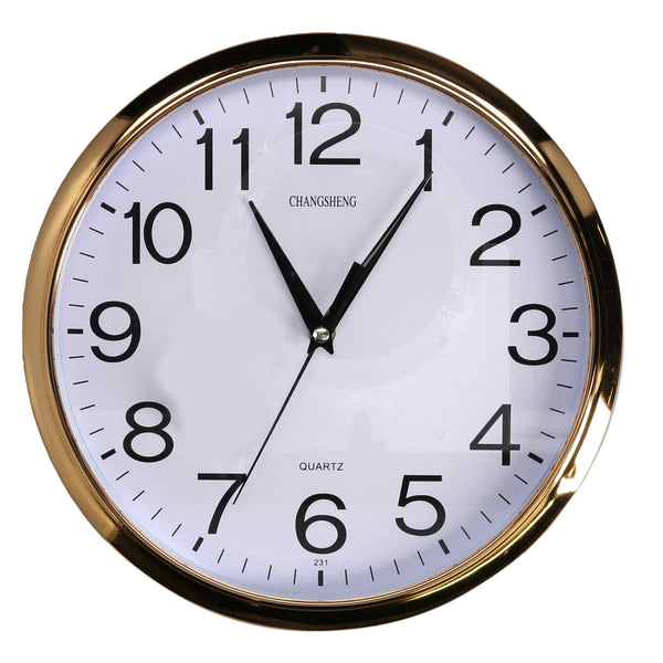 Orologio da Parete Ø30 cm in Plastica Bianco sconto