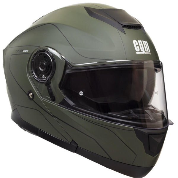 acquista Integralhelm für Scooter, langes Visier, CGM Kyoto 506G, Mattgrün, verschiedene Größen