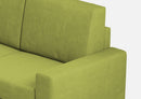 Divano Angolare 7 Posti 286x286x85 cm Sakar in Tessuto Verde