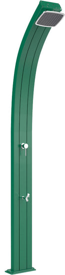 Doccia Solare da Esterno Giardino 30L Miscelatore e Lavapiedi Arkema Spring Verde