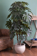 Aralia Artificiale Composta da 60 Foglie Altezza 150 cm Verde