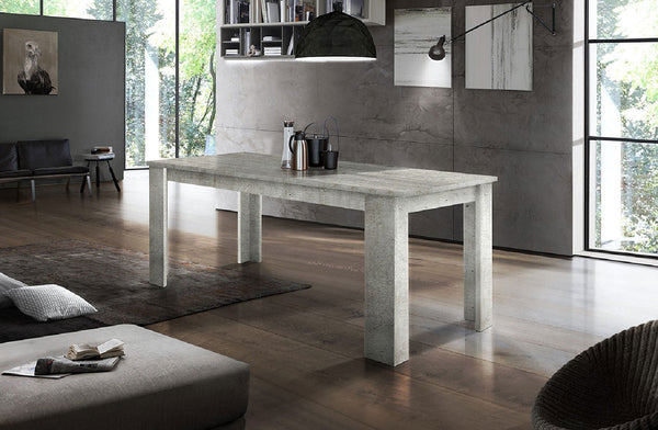online Tavolo Allungabile 160/210x90x75 cm Jesi Cemento/Bianco