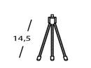 Ragno Flessibile di Supporto Nero Linea Moon Sovil