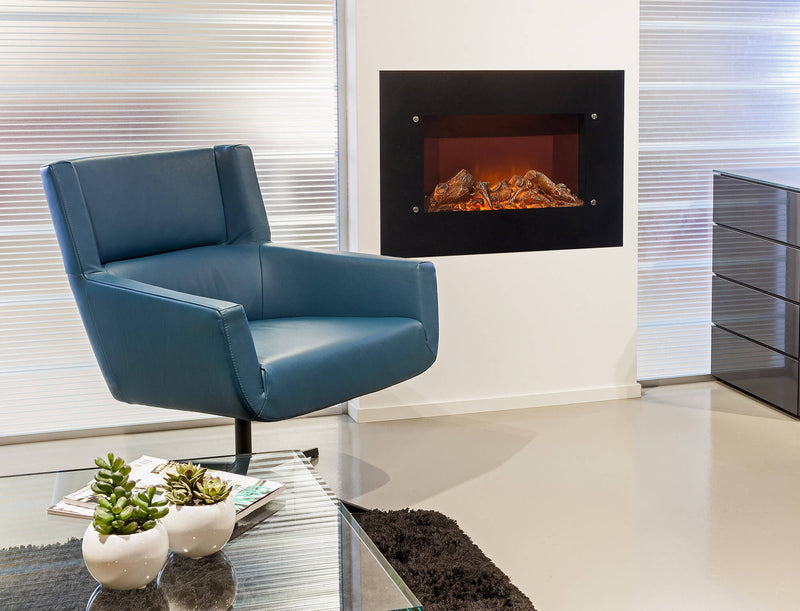 Camino Elettrico da Parete Effetto Fiamma 1800W Ruby Fires Varese