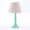 Lampada da Tavolo Ø20xH33 cm in Metallo Verde Chiaro