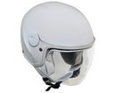 Casco Demi-Jet per Bambini Visiera Lunga CGM Magic Smile 205S Bianco Varie Misure