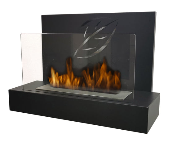 Tisch Bioethanol Kamin 50x35 cm Vannini Maya Schwarz sconto