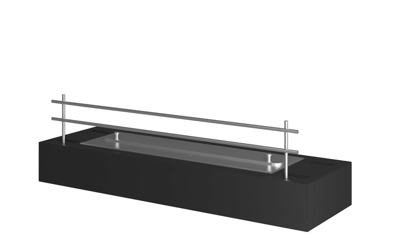 Camino a Bioetanolo da Tavolo 60x19 cm  Firebox 600 Nero