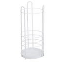 Portaombrelli in metallo bianco tondo cm Ø26xh60x26