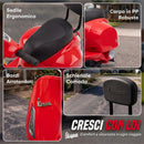 Moto Elettrica per Bambini 1,5-3 Anni Licenza Piaggio Mini Vespa GTS 66,5x38x52 cm 6 V con Batteria al Litio 2,5 km/h Max 25 kg Rossa      