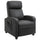 Relax Massagesessel 68x88x98 cm mit Fernbedienung aus schwarzem Kunstleder