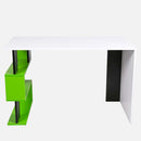 Scrivania Libreria 3 Ripiani Tavolo Porta Pc Computer Legno Casa Ufficio Verde