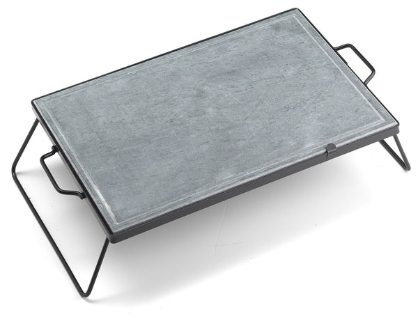 prezzo Speckstein 40x60 cm mit Ompagrill Klappständer DS40/60/SCHWARZ