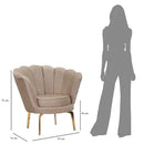 Poltrona 83x76x78 cm in Tessuto Imbottito