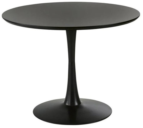 Tisch Ø80x73,5 cm aus Eisen und schwarzem MDF prezzo